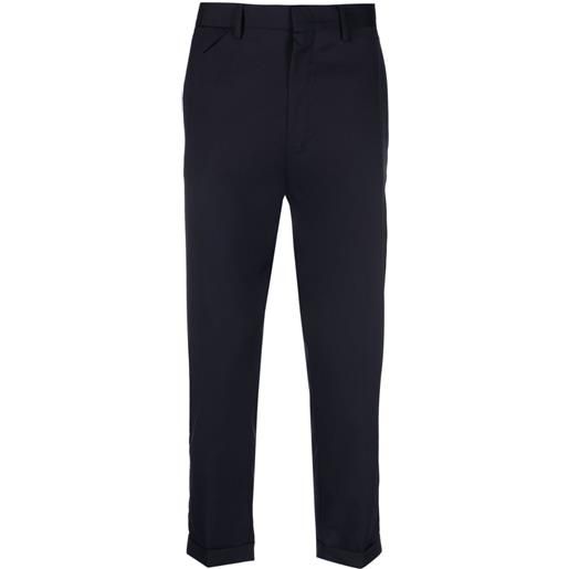 Low Brand pantaloni sartoriali crop - blu