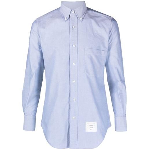 Thom Browne camicia con bottoni - blu