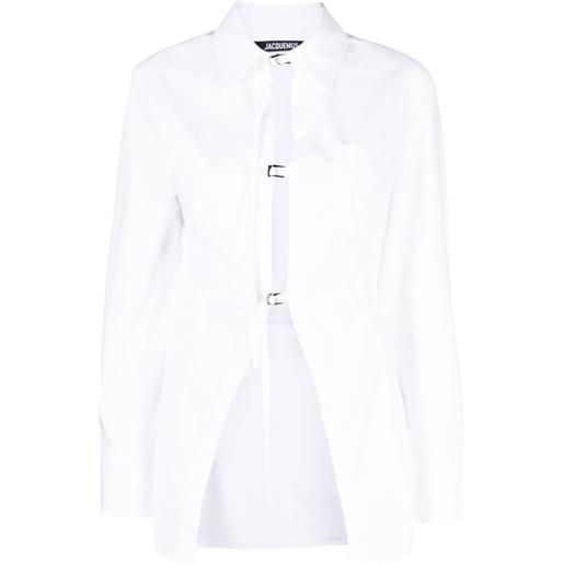 Jacquemus camicia con fibbia la chemise lavoir - bianco
