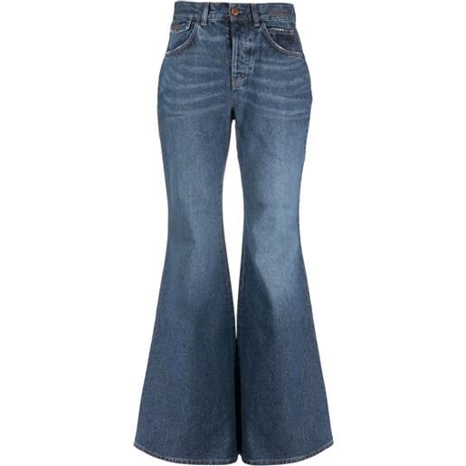 Chloé jeans svasati a vita alta - blu