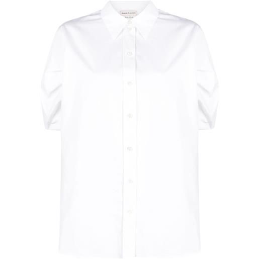 Alexander McQueen camicia con maniche a palloncino - bianco