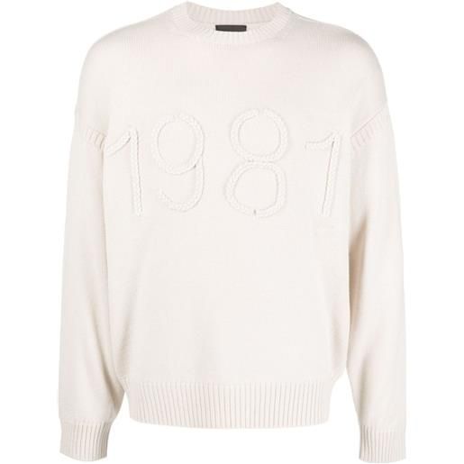 Emporio Armani maglione intrecciato 1981 - toni neutri