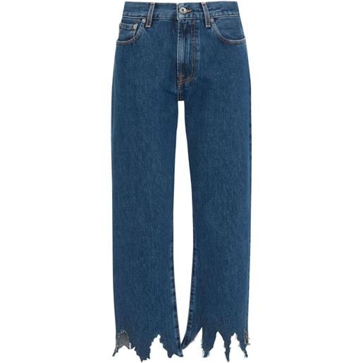 JW Anderson jeans con applicazione - blu