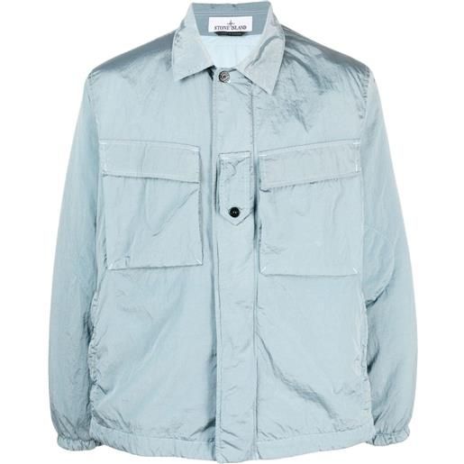 Stone Island giacca-camicia leggera - blu
