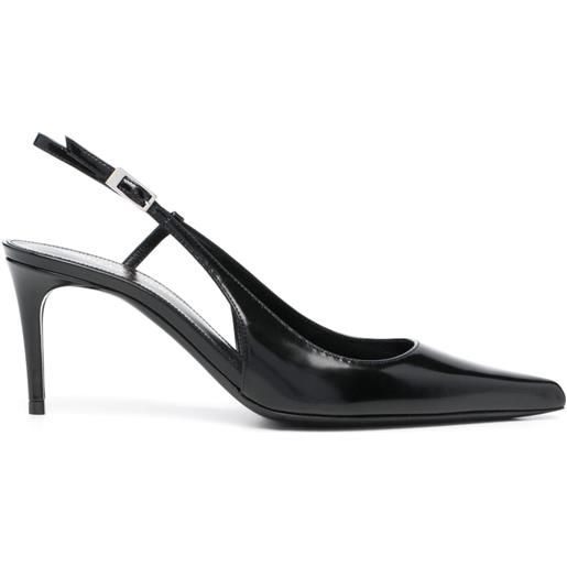 Saint Laurent pumps pulp 75mm con cinturino posteriore - nero