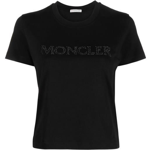 Moncler t-shirt con decorazione - nero