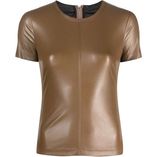 Helmut Lang t-shirt girocollo - marrone