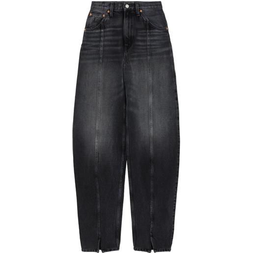 RE/DONE jeans tailored jean a vita alta - nero