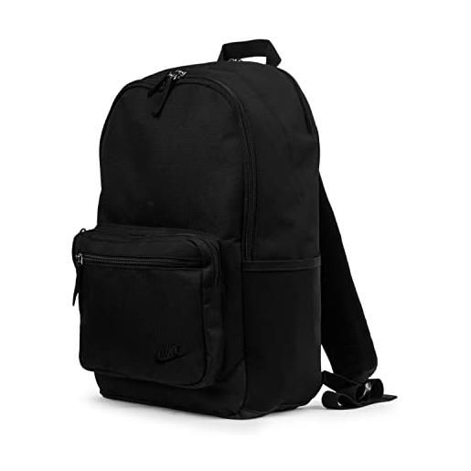 Nike db3300-010 heritage eugene backpack 23l borsa sportiva unisex adulto black/black/black taglia misc