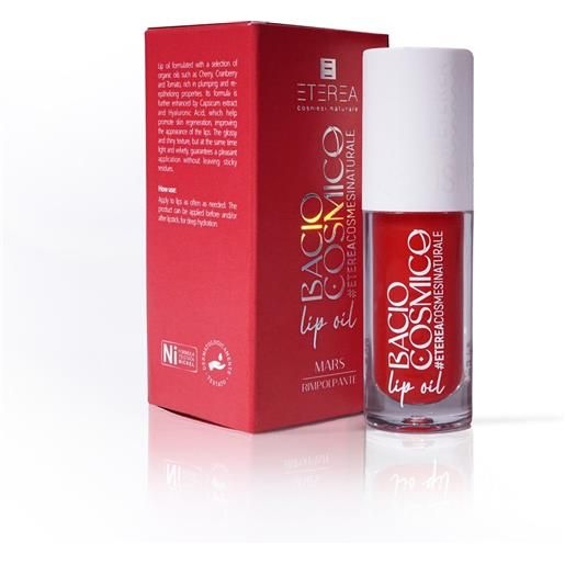 Eterea Cosmesi Naturale bacio cosmico lip oil 6ml balsamo labbra, gloss mars - rimpolpante