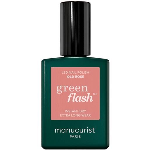 Manucurist green flash - smalto semipermanente 15ml smalto effetto gel old rose