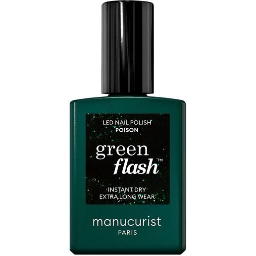 Manucurist green flash - smalto semipermanente 15ml smalto effetto gel poison