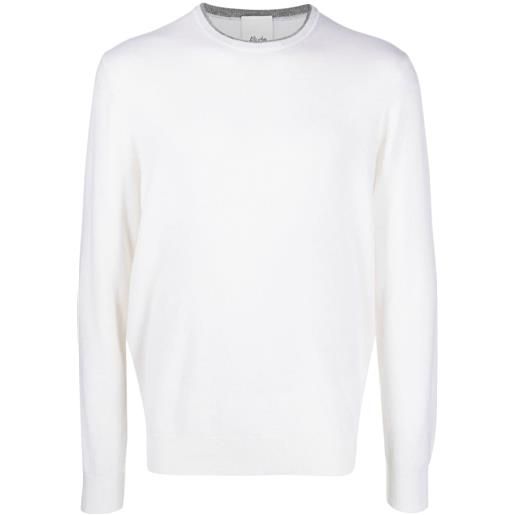 Allude maglione con applicazione - bianco