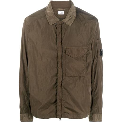 C.P. Company giacca-camicia con applicazione - verde
