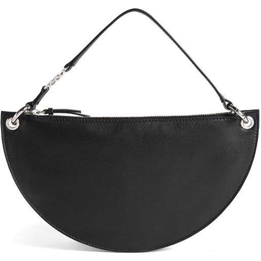 Dsquared2 curved leather tote bag - nero