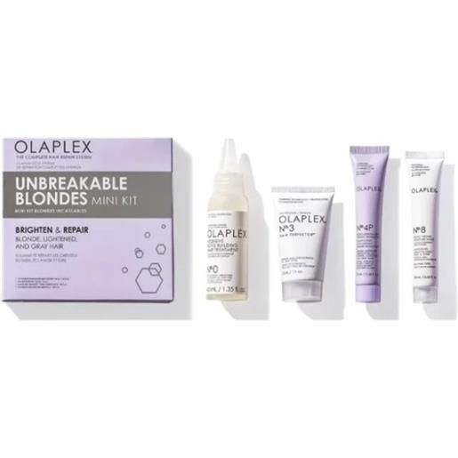 OLAPLEX unbreakable blondes mini kit - cofanetto per capelli biondi