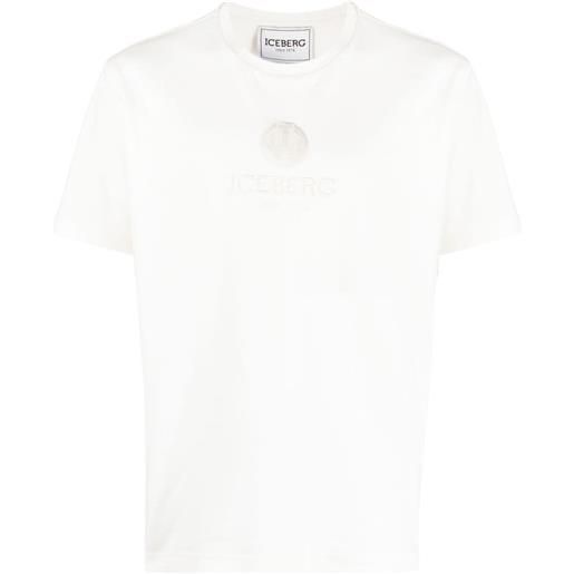 Iceberg t-shirt con ricamo - bianco