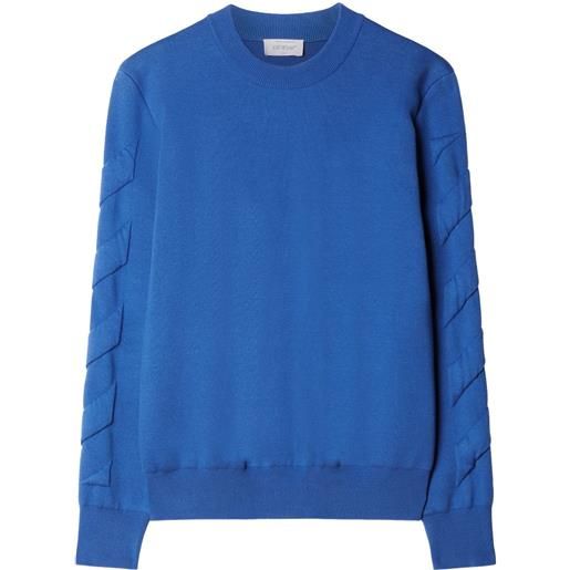 Off-White maglione 3d con righe diagonali - blu