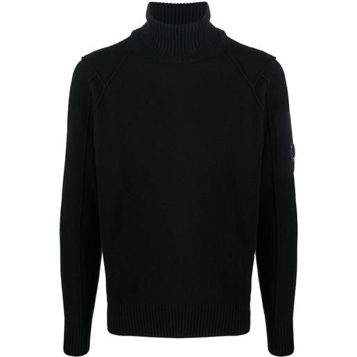 C.P. Company maglione a collo alto - nero