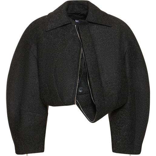 JACQUEMUS giacca cropped le manteau feltro