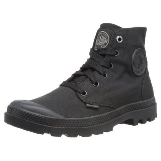 Palladium pampa monochrome, stivali sneaker unisex - adulto, nero (001), 39 eu