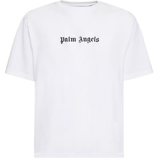 PALM ANGELS camicia slim fit in cotone con logo