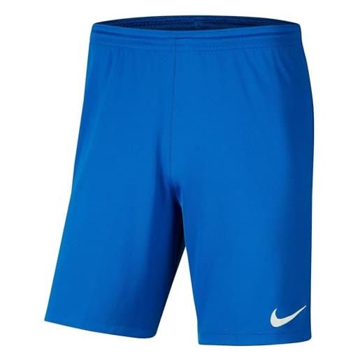 Nike dry park pantaloncini pantaloncini da uomo, uomo, royal blue/white, l