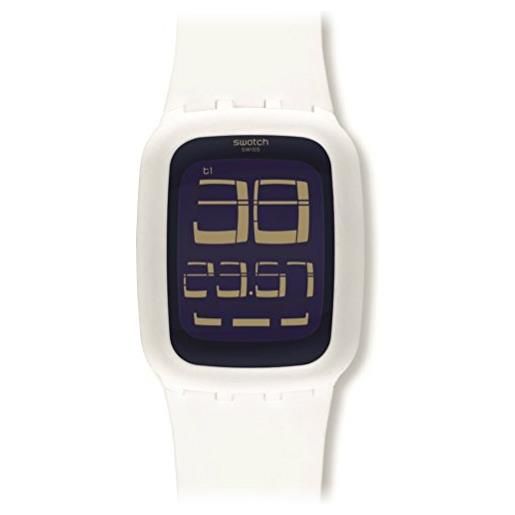 Swatch orologio digitale quarzo unisex con cinturino in silicone surw113