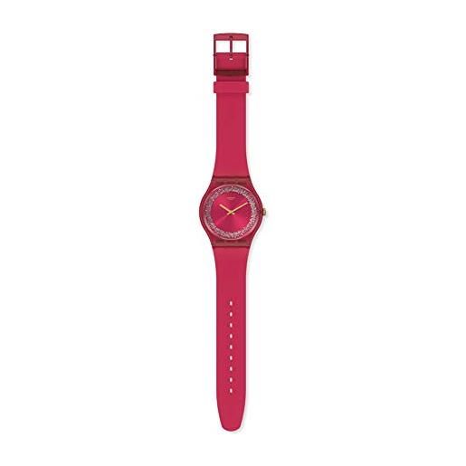 Swatch orologio quarzo con cinturino in silicone suop111