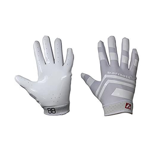 BARNETT frg-03 bianco (xl) guanti di calcio americano pro ricevitore re, db, rb