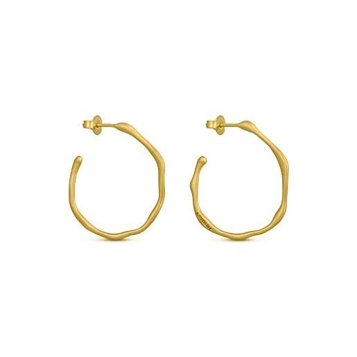 JOI D'ART orecchini d'oro clara | progettato da joidart | collezione chiara | metallo placcato oro 24k | finitura opaca
