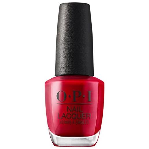 OPI nail lacquer | smalto per unghie, the thrill of brazil | rosso intenso, 15ml