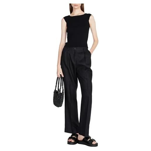 Sisley pantaloni 4aghlf02z, black 100, 44 donna