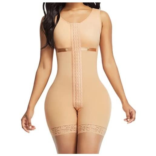 HSQSMWJ fajas reductoras colombianas dimagrante shapewear corsetto bustino shaper intimo modellante body contenitivo bodysuit snellente(color: nude, size: 3xl)