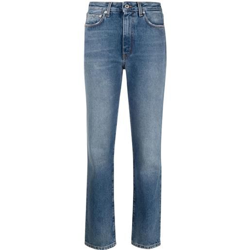 Heron Preston jeans slim a vita alta - blu