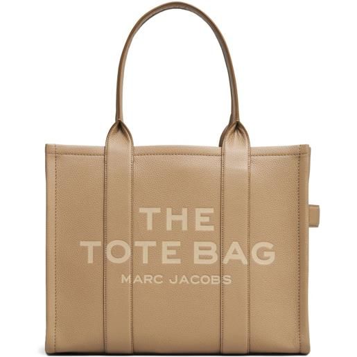 Marc Jacobs borsa tote the leather grande - marrone
