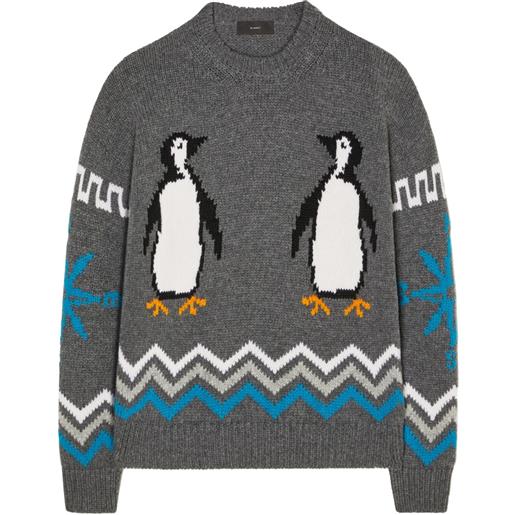 Alanui maglione for the love of penguin - grigio