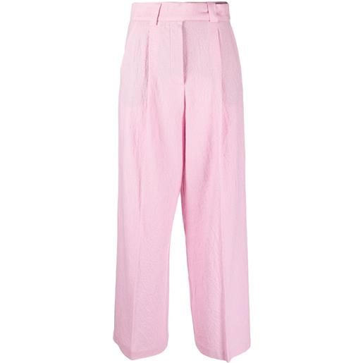Alysi pantaloni svasati con pieghe - rosa
