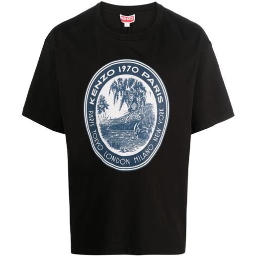 Kenzo t-shirt con stampa grafica - nero