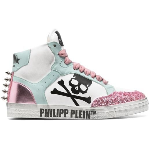 Philipp Plein sneakers glitter retrokickz tm - bianco