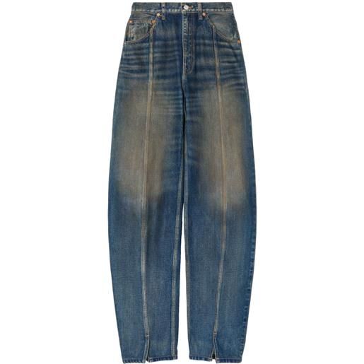RE/DONE jeans tailored jean a vita alta - blu