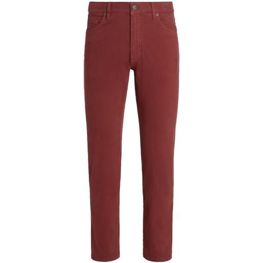 Zegna jeans dritti roccia - rosso