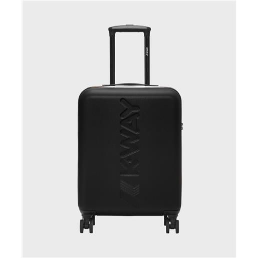 Kway valigia trolley cabina, 4 ruote, 55 cm, black pure