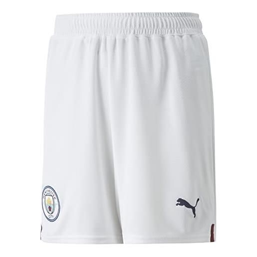 PUMA pantaloncini per bambini del manchester city 2022/23 - bianco - dimensioni: 164