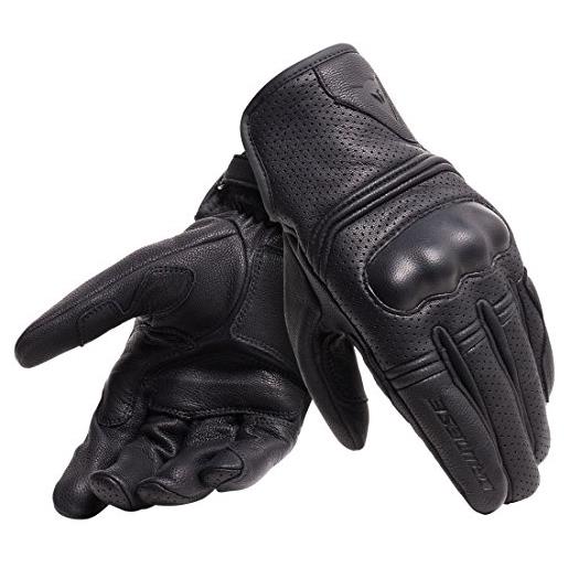 Dainese - corbin air unisex gloves, guanti da moto per uomo e donna, unisex, guanti moto in 100% pelle ovina, morbidi e resistenti con protezione nocche e palmo rinforzato, nero