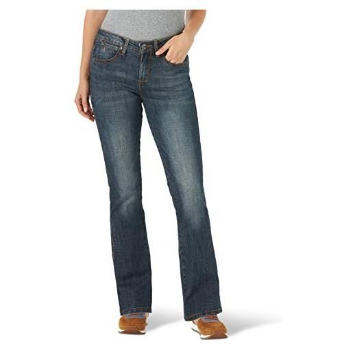 Wrangler aura instantly stivaletti jeans a vita mezza, helen, 48 it (lungo) donna