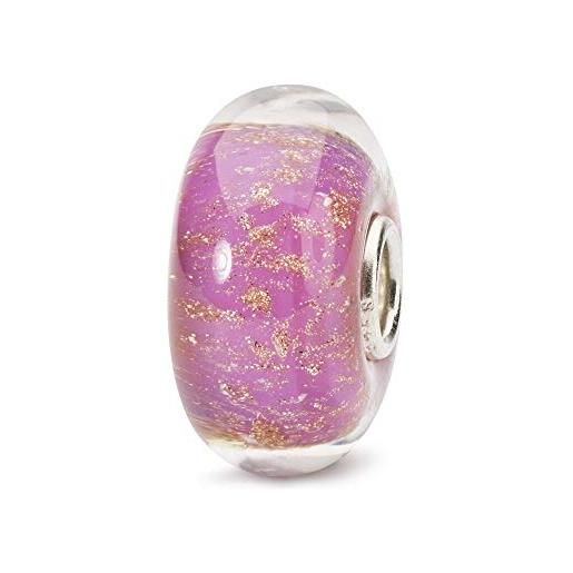 Trollbeads, bead da donna "deserto rosa", argento 925 e vetro, tglbe-10254