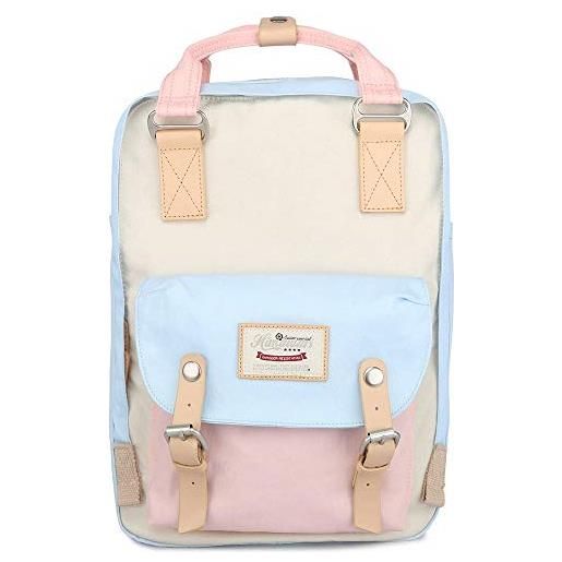 himawari zaino/zaino impermeabile 14.9 college vintage borsa da viaggio per le donne, 13 laptop per studente (hm-38#)