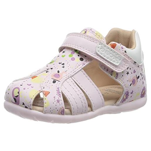 Geox b elthan girl, sandalo, white lt rose, 26 eu