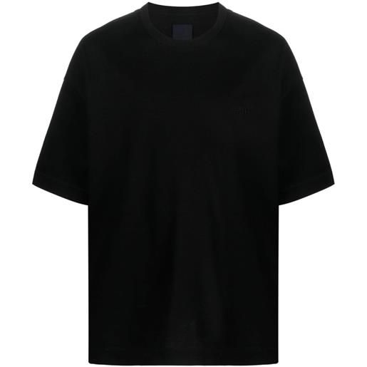 Juun.J t-shirt con ricamo - nero